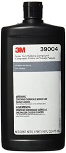 3m super duty rubbing compound, 39004, 1 pt (16 fl oz/473 ml) , brown