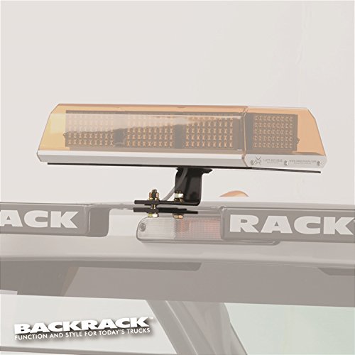 BACKRACK | 91002REC | Truck Bed Headache Rack 16"X7" Center Mount Light Bracket | Fits Universal for All Racks, Black