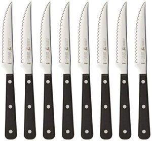 henckels razor-sharp steak knife set of 8, german engineered informed by 100+ years of mastery