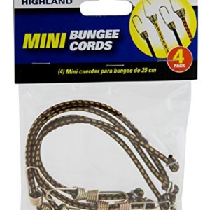 Highland (9050100) 10" Mini Bungee Cord - 4 Piece