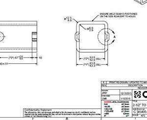 CURT 45405 Trailer Hitch Receiver Adapter Reducer Sleeve, 2-1/2 to 2-Inch