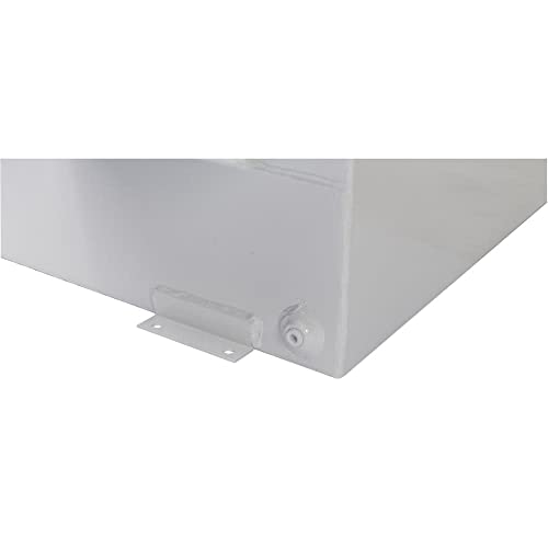 JOBOX Crescent 50 Gallon White Square Steel Liquid Transfer Tank for Trucks - 485000, 23.25x24x23.25