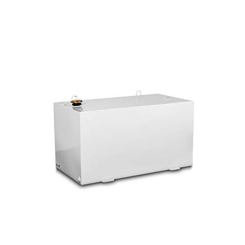 Jobox Crescent 100 Gallon White Rectangular Steel Liquid Transfer Tank for Trucks - 484000