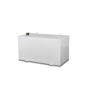 Jobox Crescent 100 Gallon White Rectangular Steel Liquid Transfer Tank for Trucks - 484000