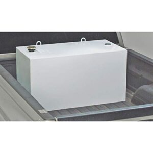 Jobox Crescent 100 Gallon White Rectangular Steel Liquid Transfer Tank for Trucks - 484000