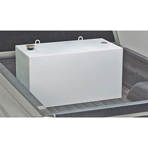 Jobox Crescent 100 Gallon White Rectangular Steel Liquid Transfer Tank for Trucks - 484000