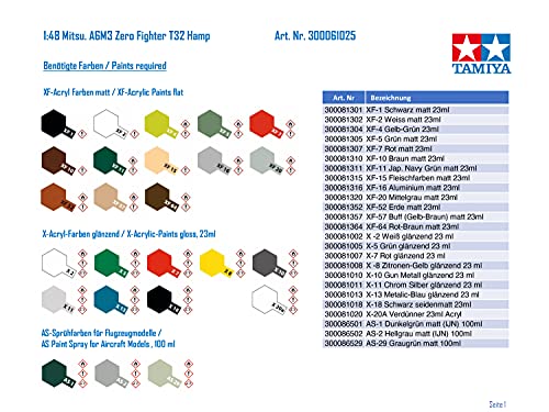 Tamiya Models Mitsubishi A6M3 Zero Fighter Model Kit