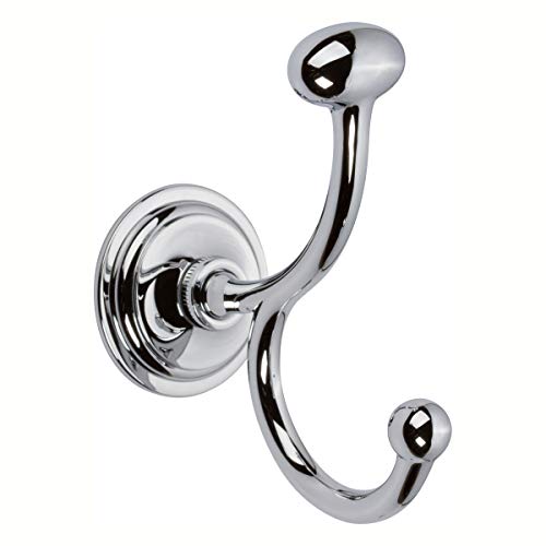 Ginger 2611/PC London Terrace Double Robe Hook, Polished Chrome