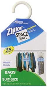 space bag #wbr-5700 vacuum seal clear hanging storage bag