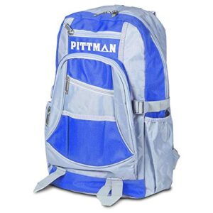 Pittman Outdoors Twin Kid's Air Mattress with Portable Battery Powered Air Pump with Fun Travel Backpack, Blue (PPI-BLU_KIDMAT)
