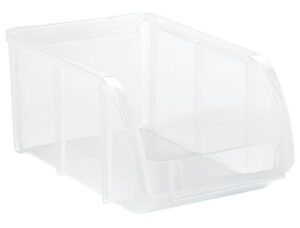 iris small stacking bin, clear