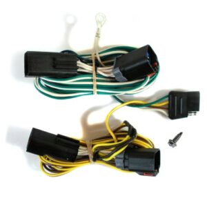 curt 55534 vehicle-side custom 4-pin trailer wiring harness, fits select chrysler 300, dodge charger, challenger , black