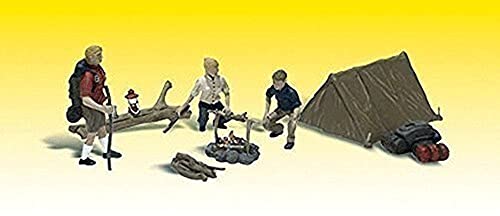 Woodland Scenics Campers (3) w/Tent & Accessories O Scale