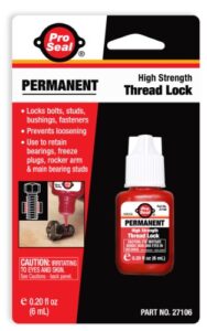 pro-seal permanent threadlocker, 6ml bottle, red (27106)