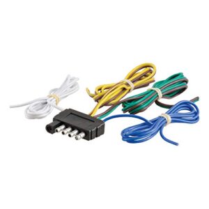 curt 58540 trailer-side 5-pin flat wiring harness with 48-inch wires
