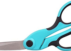 SINGER 00561 8-1/2-Inch ProSeries Heavy Duty Bent Sewing Scissors,Teal