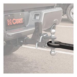 CURT 48510 Black Steel Pintle Hitch Lunette Ring 3-Inch ID, 22,000 lbs