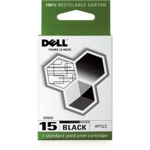 dell computer wp322 15 standard capacity black ink cartridge for v105