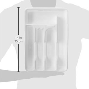 Rubbermaid Cutlery Tray, Small, White
