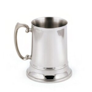 StainlessLUX 73211 Brilliant Double-walled Stainless Steel Large Beer Mug (16 Oz) - Quality Barware for Your Enjoyment
