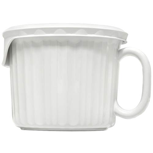 Corningware 20-Ounce Oven Safe Meal Mug with Vented Lid, French White