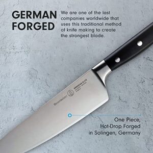 Messermeister Meridian Elite 8” Traditional Chef’s Knife - Fine German Steel Alloy Blade - Rust Resistant & Easy to Maintain