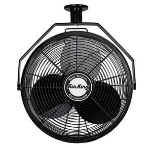 air king 9718 18-inch industrial grade ceiling mount fan,black