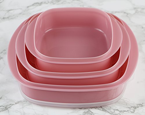 Calypso Basics 6-Piece Microwave Cookware Set, Pink