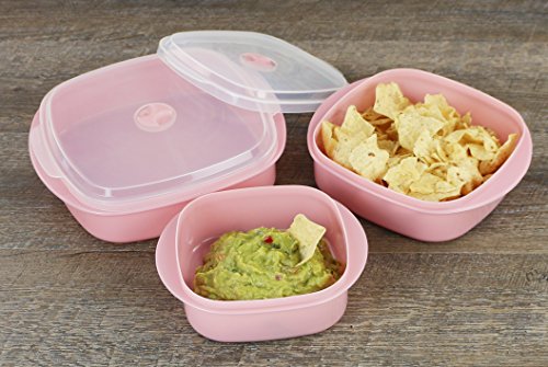 Calypso Basics 6-Piece Microwave Cookware Set, Pink