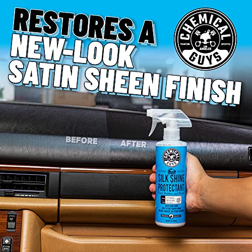 Chemical Guys TVD_109_16 Silk Shine Spray-able Dry-To-The-Touch Dressing and Protectant for Tires, Trim, Vinyl, Plastic and More, Safe for Cars, Trucks, Motorcycles, RVs & More, 16 fl oz