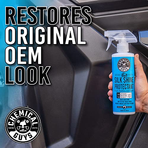 Chemical Guys TVD_109_16 Silk Shine Spray-able Dry-To-The-Touch Dressing and Protectant for Tires, Trim, Vinyl, Plastic and More, Safe for Cars, Trucks, Motorcycles, RVs & More, 16 fl oz