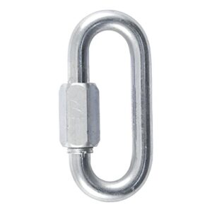 CURT 82931 Threaded Quick Link Trailer Safety Chain Hook Carabiner Clip, 7/16-Inch Diameter, 13,200 lbs Break Strength