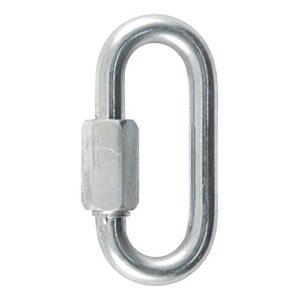curt 82900 threaded quick link trailer safety chain hook carabiner clip, 5/16-inch diameter, 8,800 lbs break strength