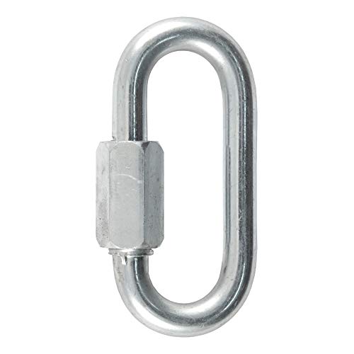 CURT 82900 Threaded Quick Link Trailer Safety Chain Hook Carabiner Clip, 5/16-Inch Diameter, 8,800 lbs Break Strength