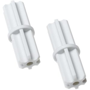 ClosetMaid 75651 SuperSlide Hanging Bar Connector, White, 2-Pack