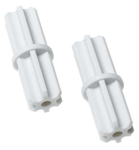 ClosetMaid 75651 SuperSlide Hanging Bar Connector, White, 2-Pack