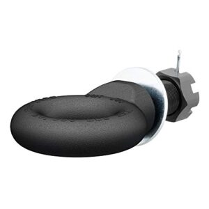 curt 48520 black steel pintle hitch lunette ring with swivel castle nut, 2-1/2-inch id, 20,000 lbs