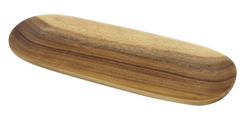 PACIFIC MERCHANTS, PACIFIC MERCHANTS ACACIAWARE Acacia Pacific Merchants Acaciaware 16.5-by 5.5-Inch Wood Oval Baguette Serving Tray