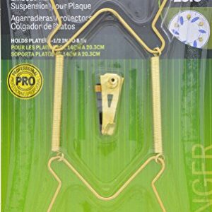 Hillman 122048 Plate Hangers 5-1/2"-8" with Tip Protectors, 1