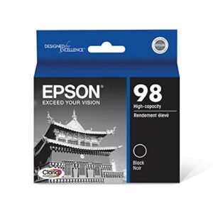 epson t098 claria hi-definition – -ink standard capacity black – -cartridge (t098120) for select epson artisan printers