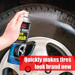 Stoner Car Care 91044 12-Ounce More Shine Original Tire Dressing Spray for Tire and Wheel Care and Long Lasting Tire Shine Rain Resistant Make Faded Tires Look New, Pack of 1