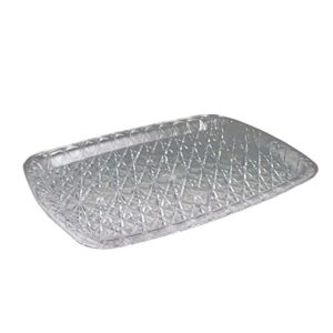 maryland plastics plastic crystal cut tray-14 clear | rectangle | 1 pc. tray, 14 3/8″ x 10 3/4″