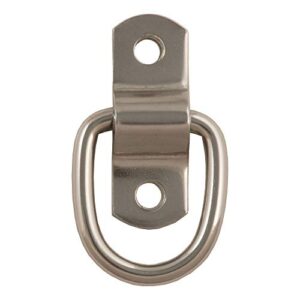 curt 83732 1 x 1-1/4-inch surface-mounted stainless steel trailer d-ring tie down anchor, 1,200 lbs capacity