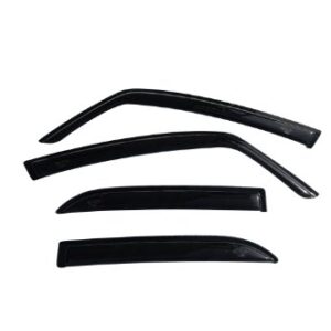 Auto Ventshade [AVS] Ventvisor / Rain Guards | Outside Mount, Smoke Color, 4 pc | 94085 | Fits 2008 - 2010 Suzuki SX4 Hatchback