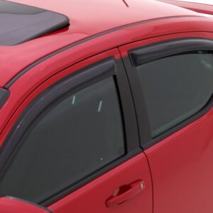 Auto Ventshade [AVS] Ventvisor / Rain Guards | Outside Mount, Smoke Color, 4 pc | 94085 | Fits 2008 - 2010 Suzuki SX4 Hatchback