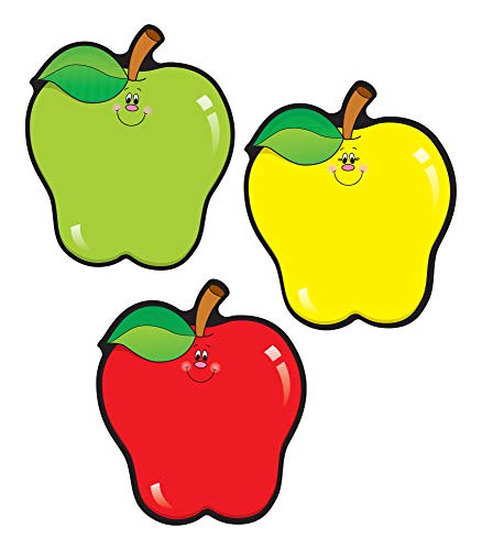 Carson Dellosa Fall Apples Cutouts, 36 Apple Cutouts for Bulletin Board and Classroom Décor, Seasonal Classroom Cut-outs, Fall Cutouts for Classroom Bulletin Board Decorations and Fall Décor