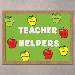 Carson Dellosa Fall Apples Cutouts, 36 Apple Cutouts for Bulletin Board and Classroom Décor, Seasonal Classroom Cut-outs, Fall Cutouts for Classroom Bulletin Board Decorations and Fall Décor