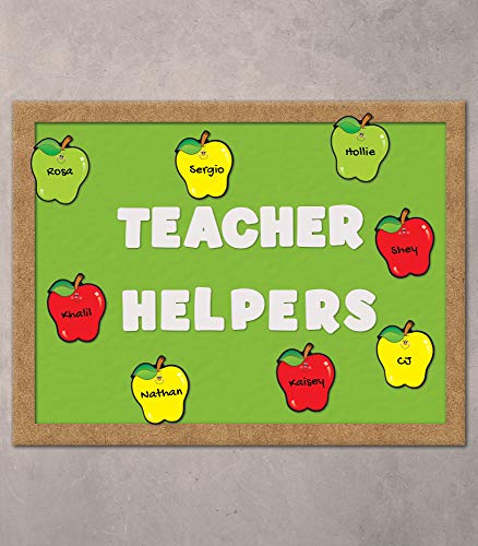 Carson Dellosa Fall Apples Cutouts, 36 Apple Cutouts for Bulletin Board and Classroom Décor, Seasonal Classroom Cut-outs, Fall Cutouts for Classroom Bulletin Board Decorations and Fall Décor