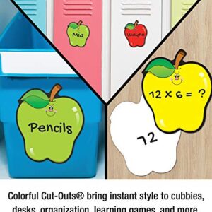 Carson Dellosa Fall Apples Cutouts, 36 Apple Cutouts for Bulletin Board and Classroom Décor, Seasonal Classroom Cut-outs, Fall Cutouts for Classroom Bulletin Board Decorations and Fall Décor