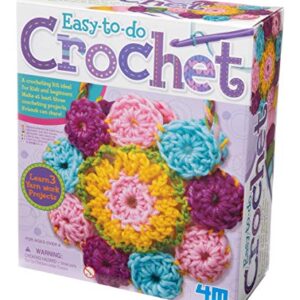 4M 3625 Easy-To-Do Crochet Kit - DIY Arts & Crafts Yarn Gift for Kids & Teens, Boys & Girls